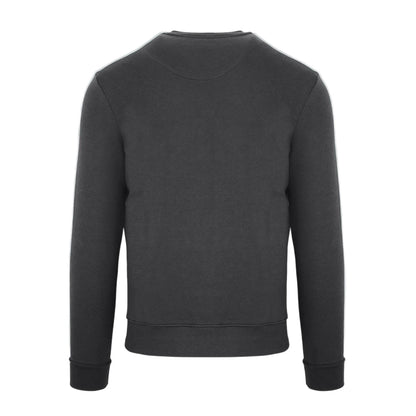 Antracite - Back - Aquascutum Mens London Double Stripe Sweatshirt