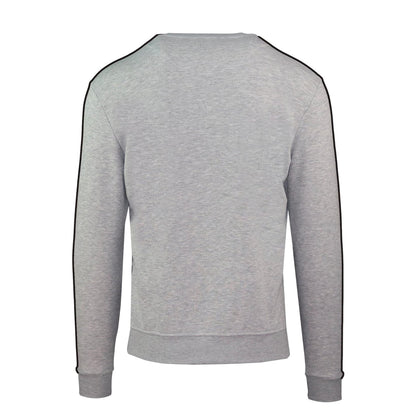 Grey - Back - Aquascutum Mens London Double Stripe Sweatshirt