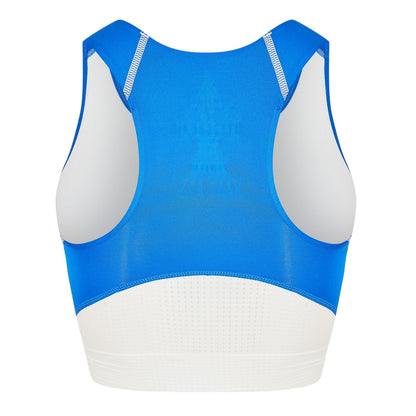 Blue - Back - Adidas Womens-Ladies Adizero Greece Crop Top