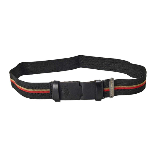 Black - Front - Luke 1977 Mens Striped Casual Belt