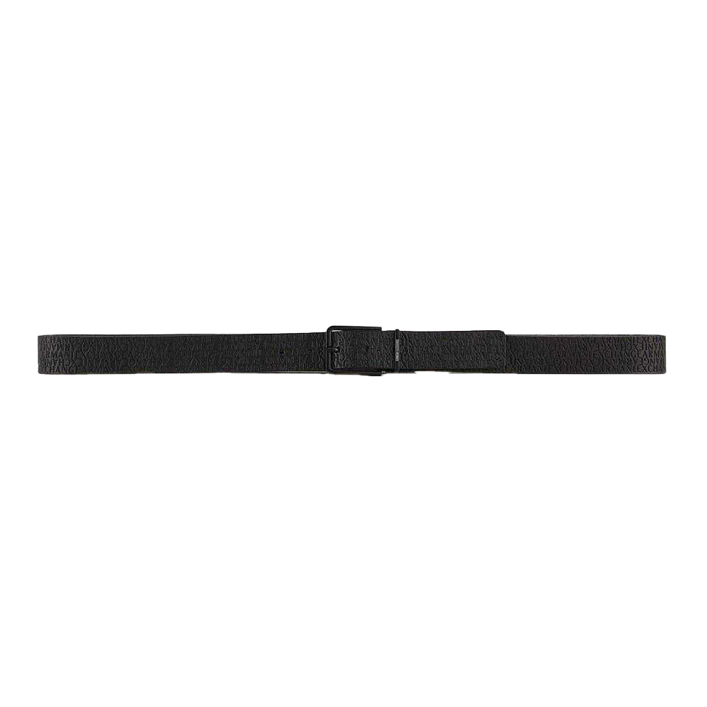 Black - Side - Armani Exchange Mens Reversible Casual Belt
