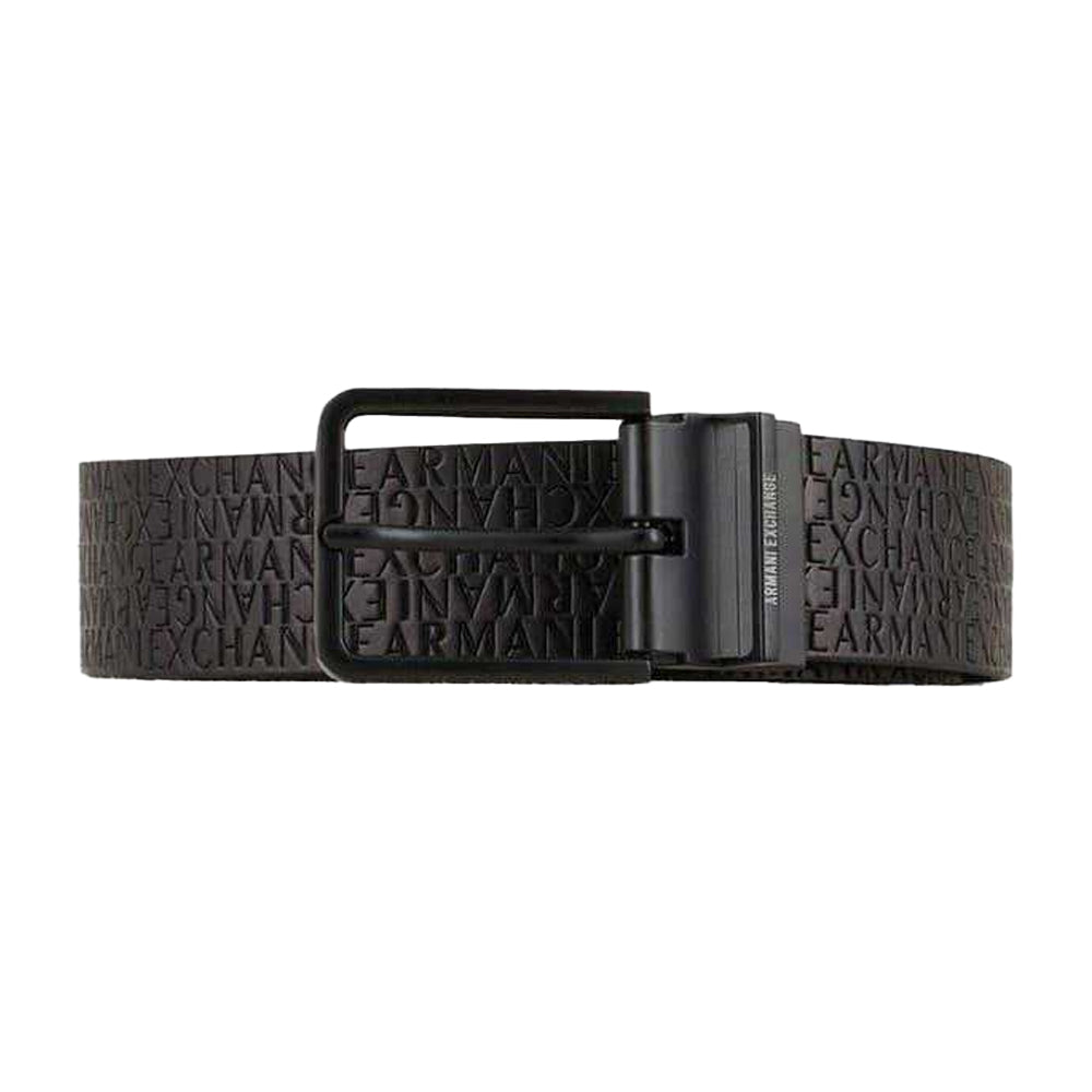Black - Front - Armani Exchange Mens Reversible Casual Belt