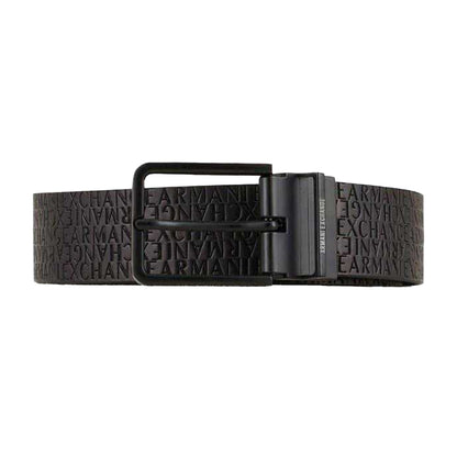 Black - Front - Armani Exchange Mens Reversible Casual Belt