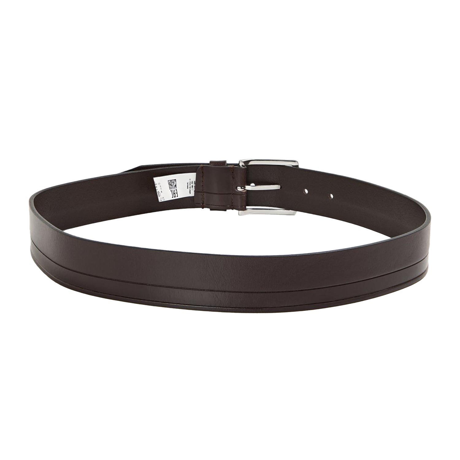 Dark Brown - Back - Boss Mens Reversible Leather Belt