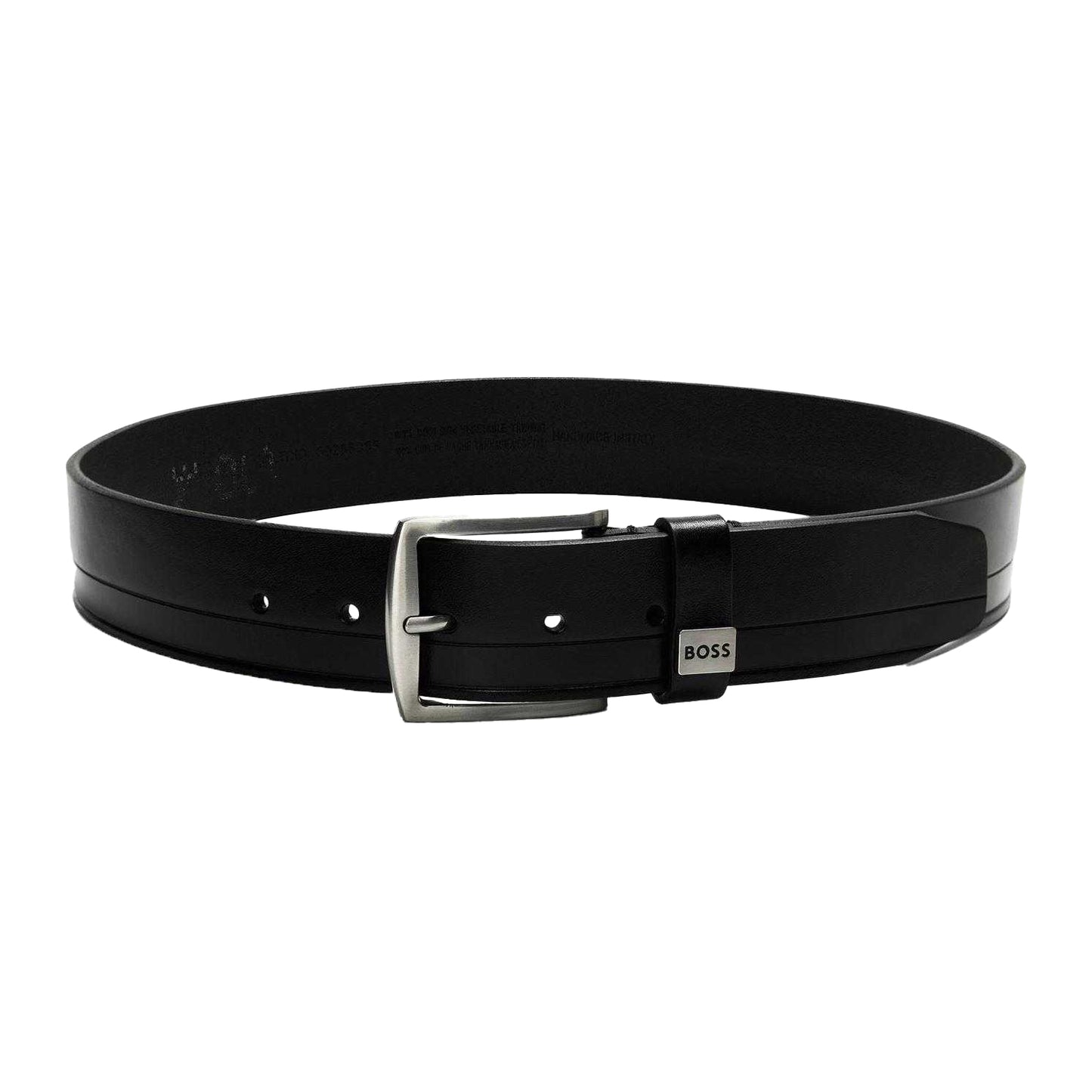 Black - Front - Boss Mens Reversible Leather Belt