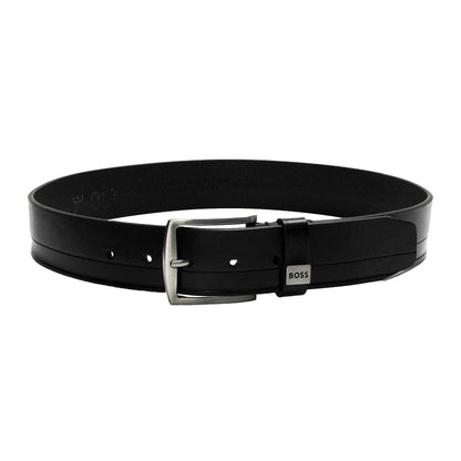 Black - Front - Boss Mens Reversible Leather Belt