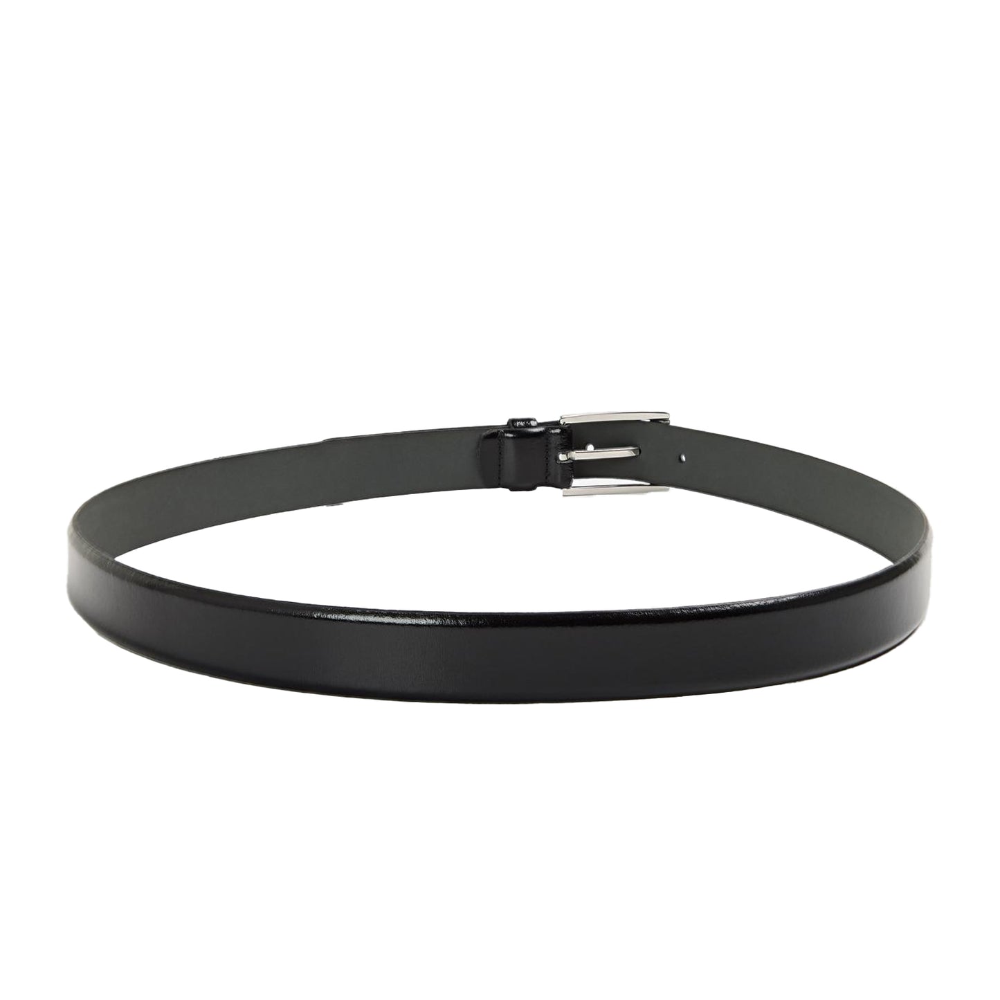 Black - Back - Boss Mens Cowhide Leather Dress Belt