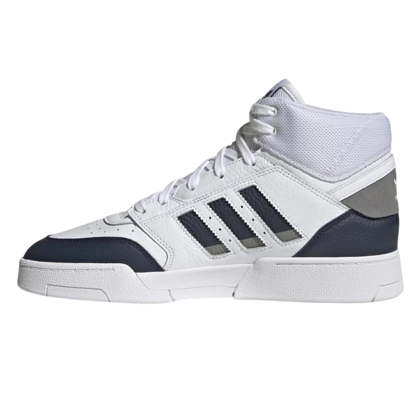 White - Lifestyle - Adidas Unisex Adult Drop Step Leather Mid Cut Trainers