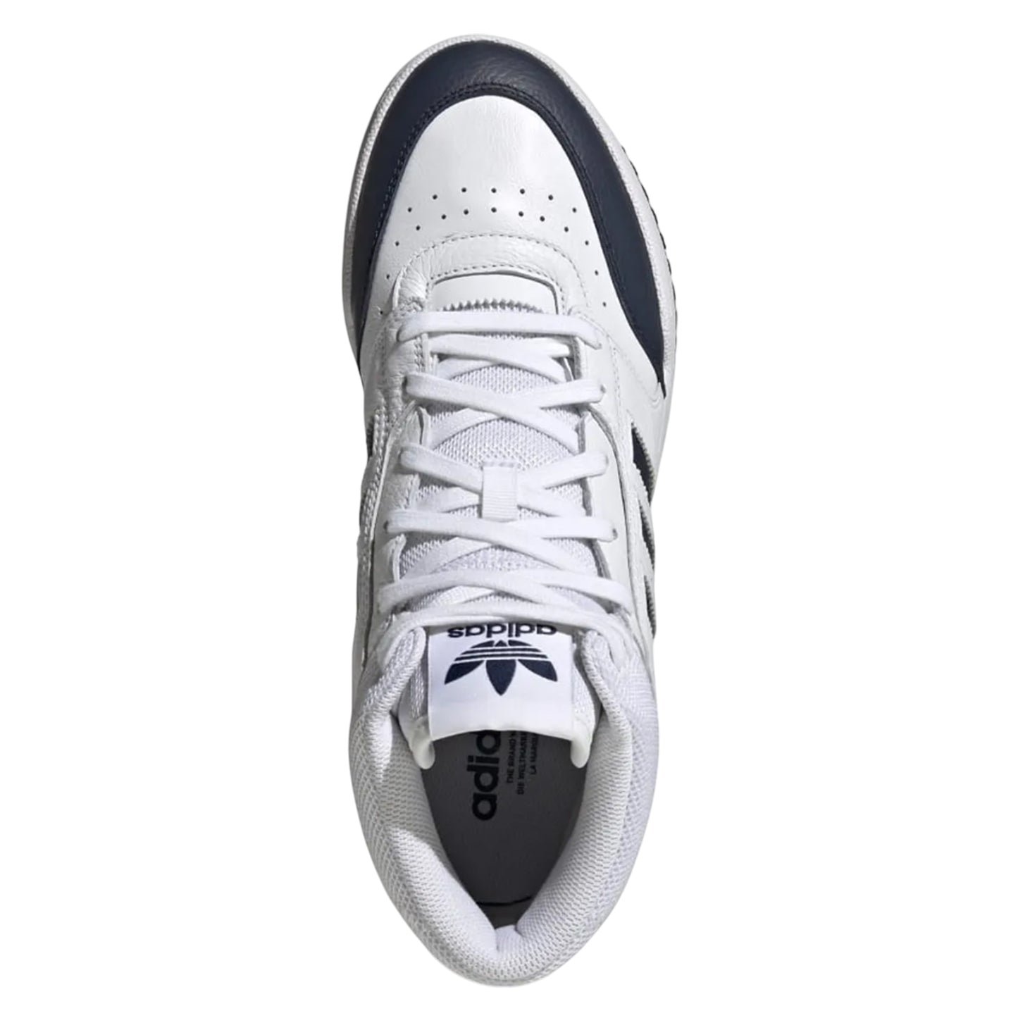 White - Pack Shot - Adidas Unisex Adult Drop Step Leather Mid Cut Trainers