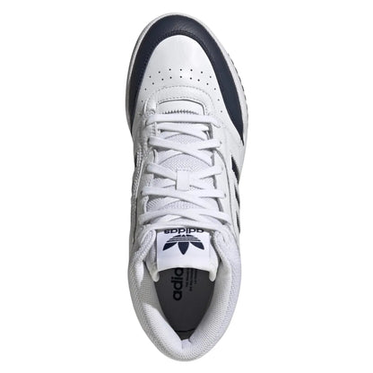 White - Pack Shot - Adidas Unisex Adult Drop Step Leather Mid Cut Trainers