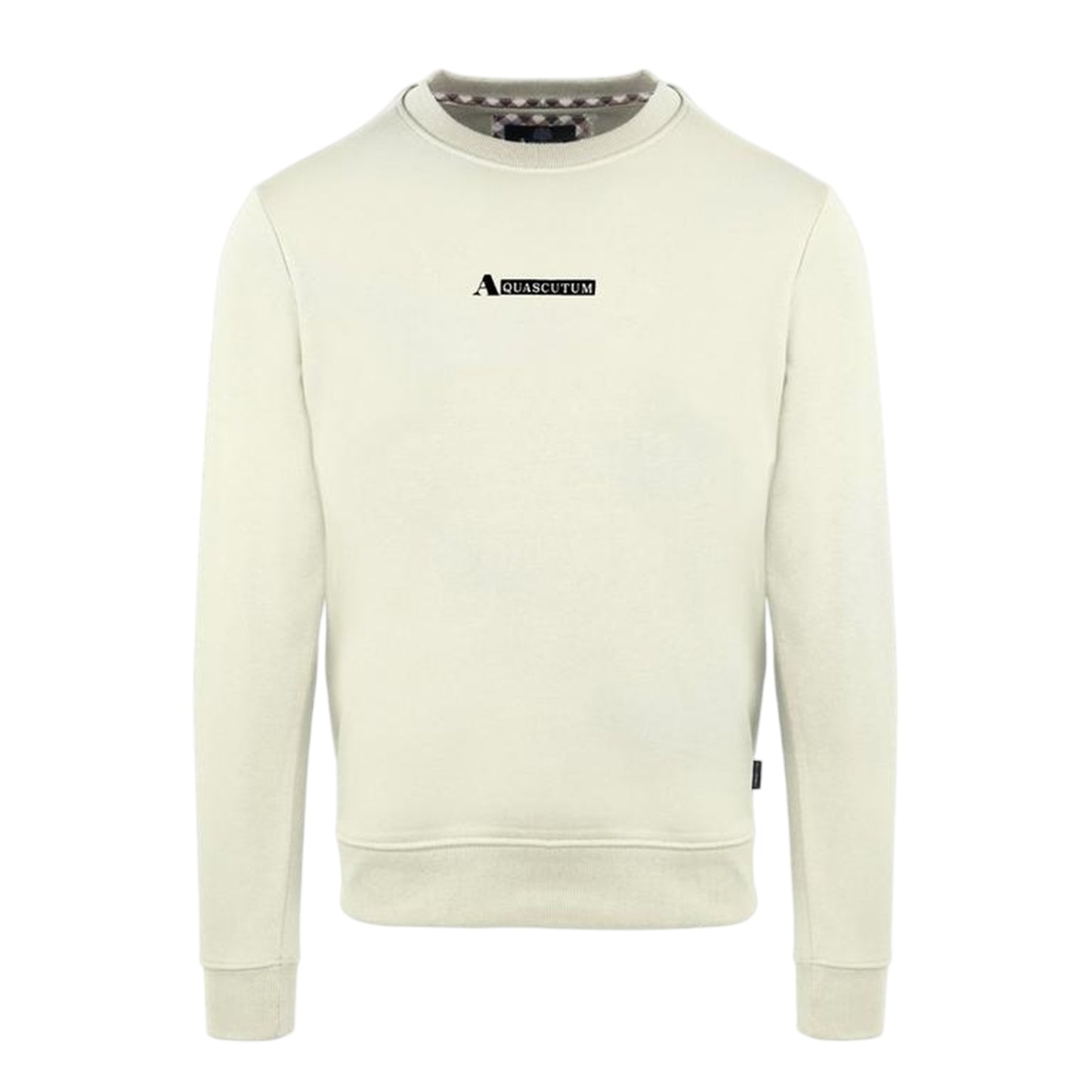 Butter - Front - Aquascutum Mens Cotton Blend Ribbed Collar Regular Sweatshirt