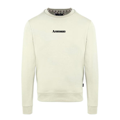 Butter - Front - Aquascutum Mens Cotton Blend Ribbed Collar Regular Sweatshirt