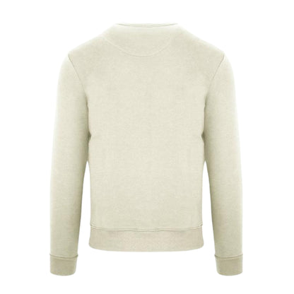 Butter - Back - Aquascutum Mens Cotton Blend Ribbed Collar Regular Sweatshirt