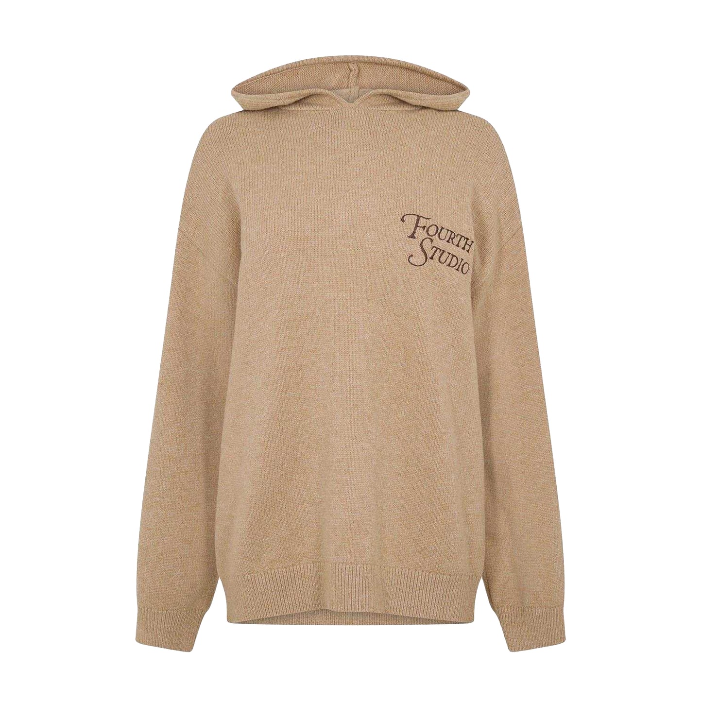 Camel - Front - 4th & Reckless Womens-Ladies Jackson Oversized Hoodie