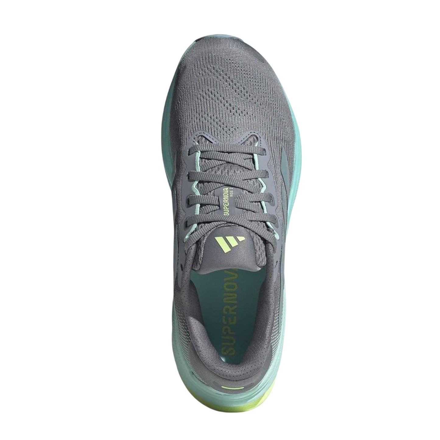 Grey-Aqua - Lifestyle - Adidas Womens-Ladies Supernova Rise 2 Running Shoes