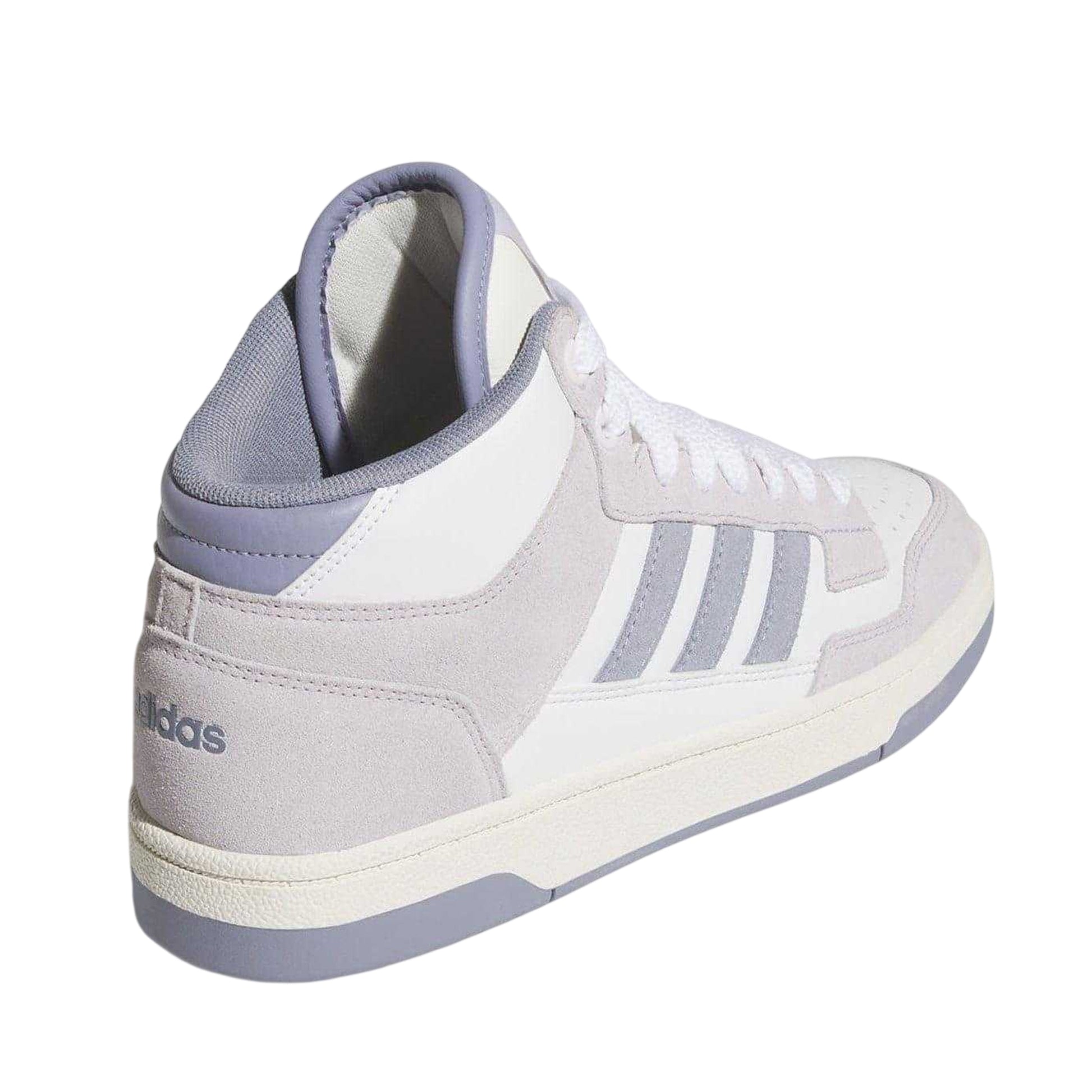 White-Lilac - Back - Adidas Womens-Ladies Rapid Court Trainers