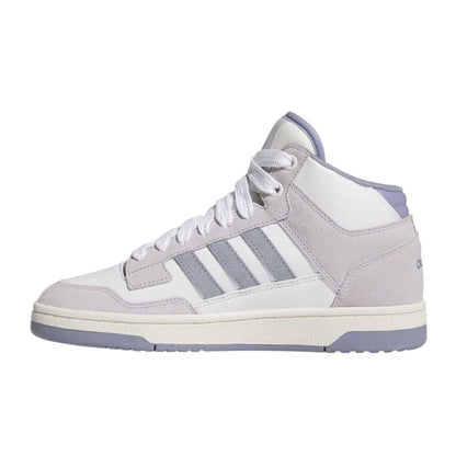 White-Lilac - Side - Adidas Womens-Ladies Rapid Court Trainers