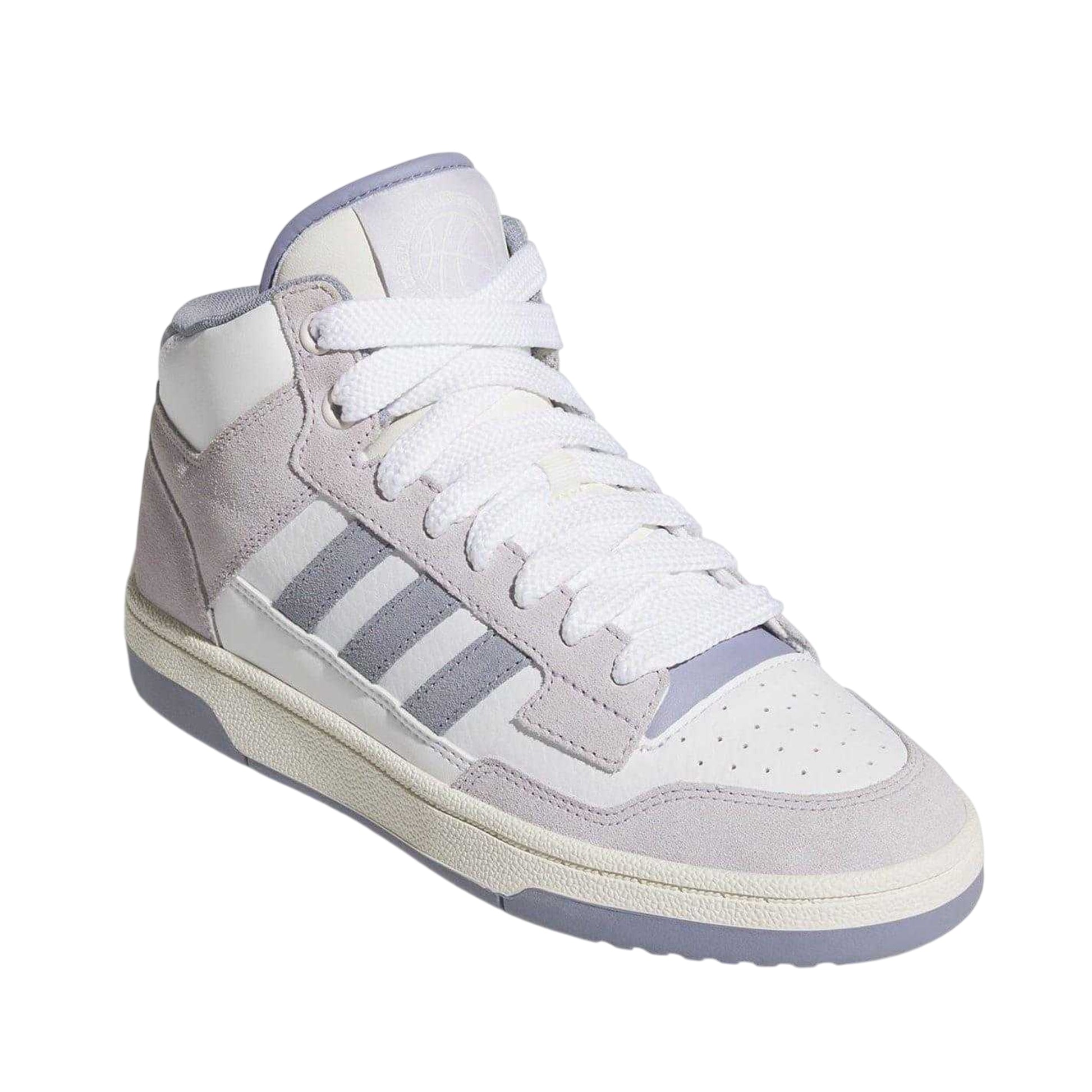 White-Lilac - Lifestyle - Adidas Womens-Ladies Rapid Court Trainers