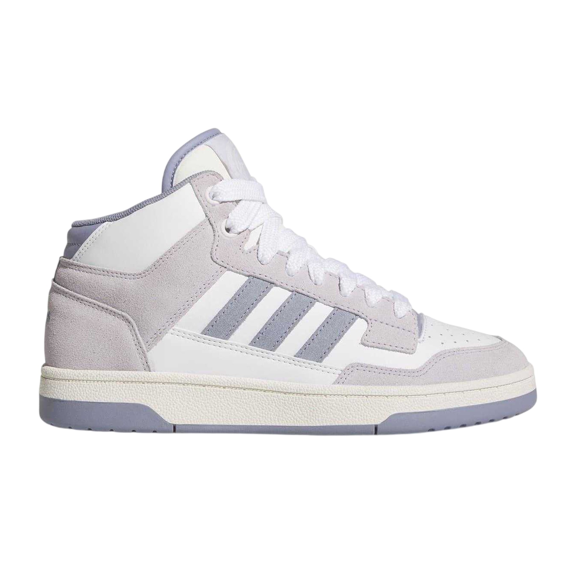 White-Lilac - Front - Adidas Womens-Ladies Rapid Court Trainers