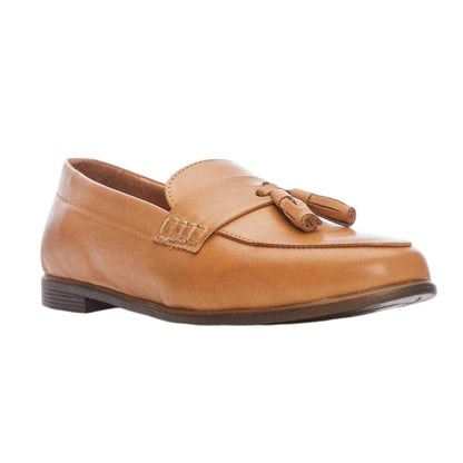 Tan - Side - Moda In Pelle Womens-Ladies Forina Leather Loafers