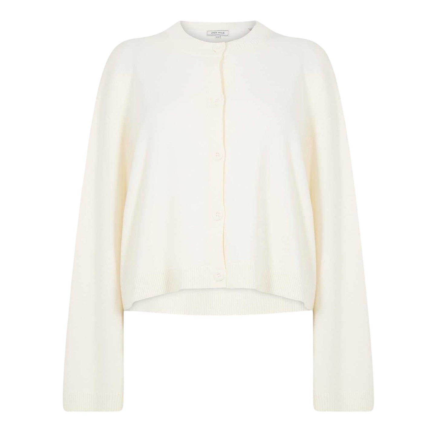 Vintage White - Front - Jack Wills Womens-Ladies Drop Shoulder Cardigan