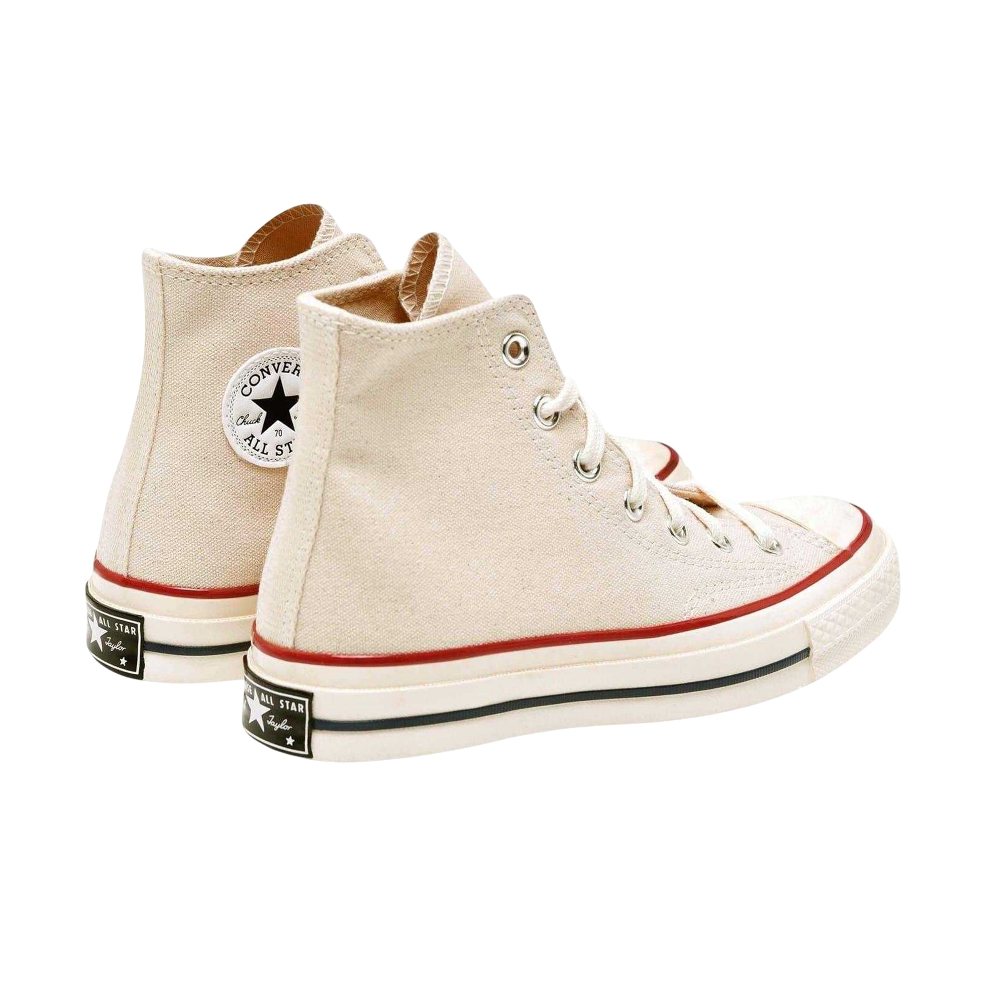 White-Garnet - Back - Converse Womens-Ladies Chuck 70 Canvas High Top Trainers