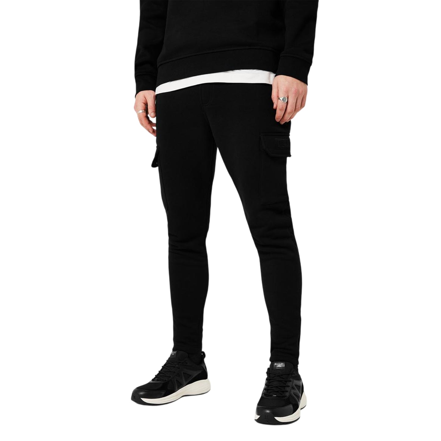Black - Lifestyle - Mallet Mens Angel Leather Trainers