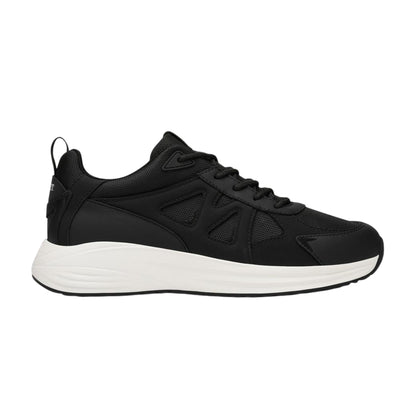 Black - Front - Mallet Mens Angel Leather Trainers