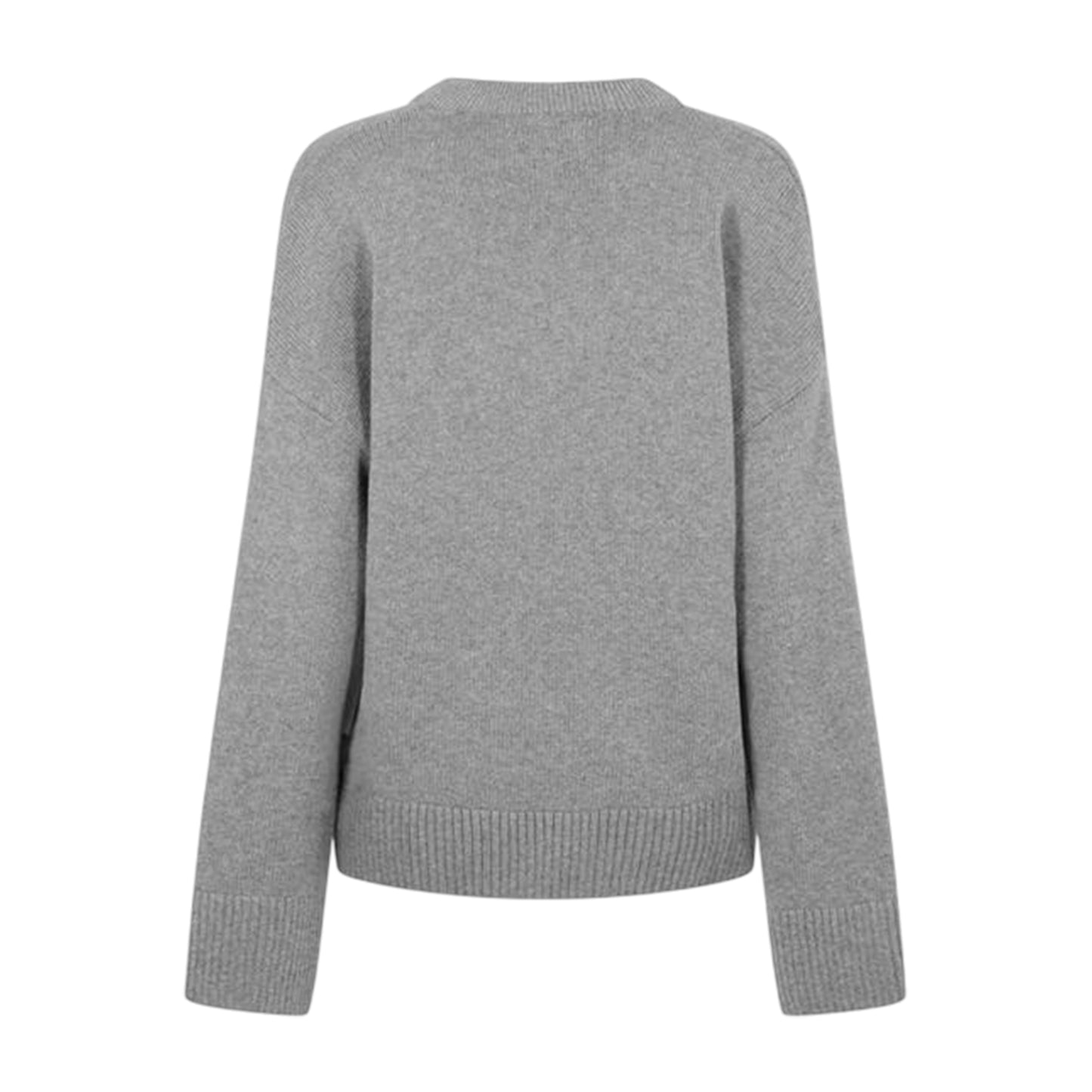 Charcoal - Back - Jack Wills Womens-Ladies Drop Shoulder Jumper