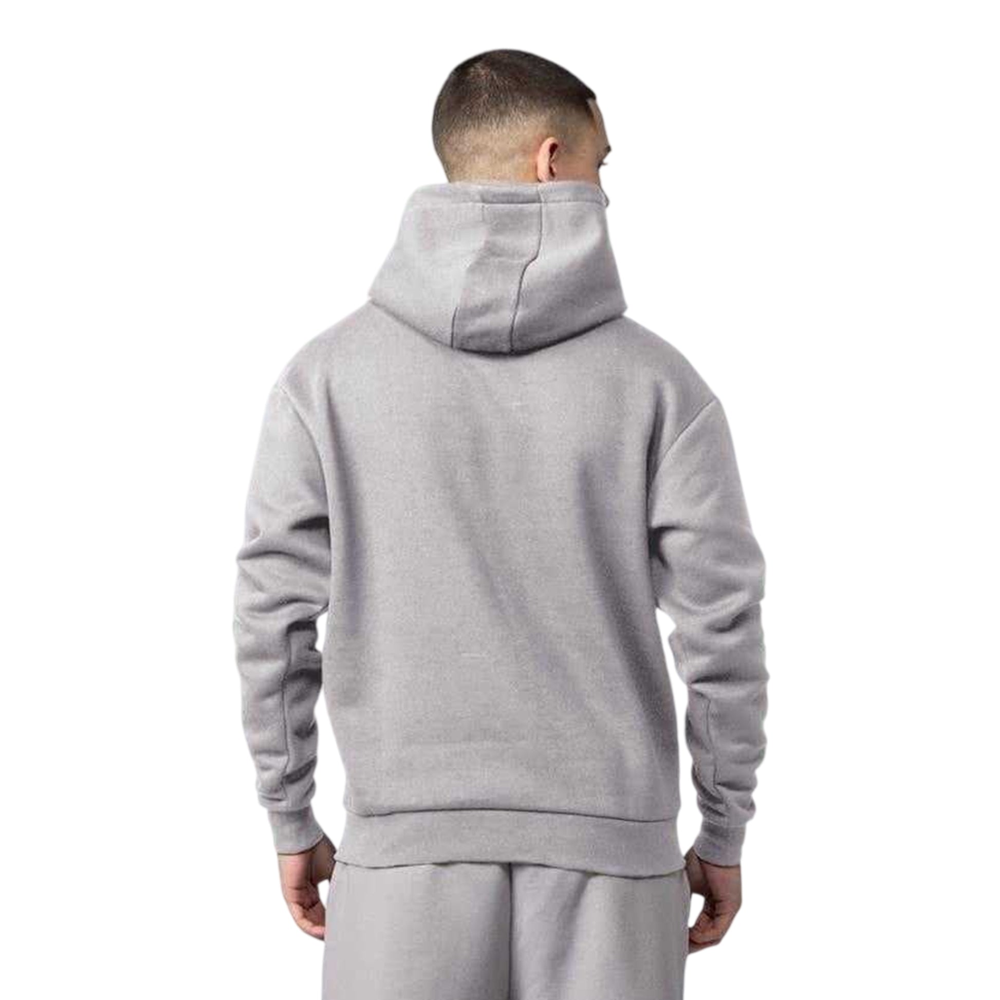 Grey - Back - Mercier Unisex Adult Drop Sleeve Hoodie