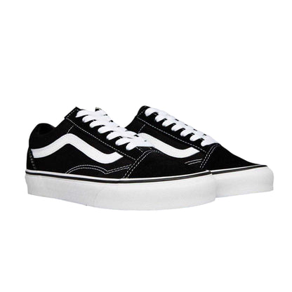 Black-White - Lifestyle - Vans Womens-Ladies Old Skool Suede Platform Shoes