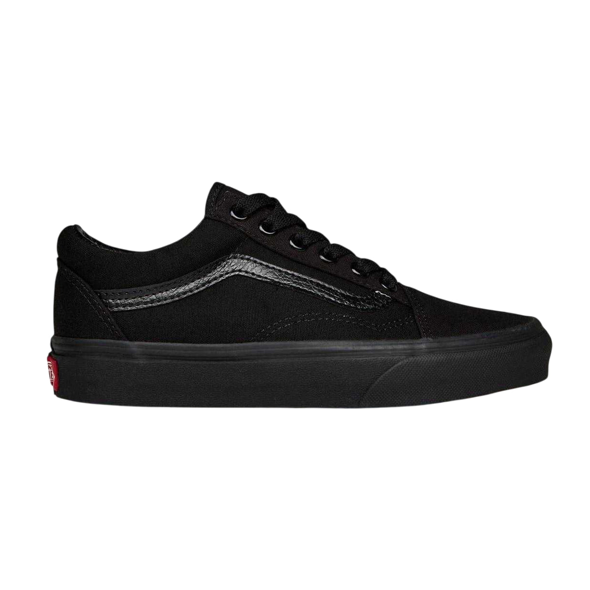 Triple Black - Front - Vans Womens-Ladies Old Skool Suede Platform Shoes