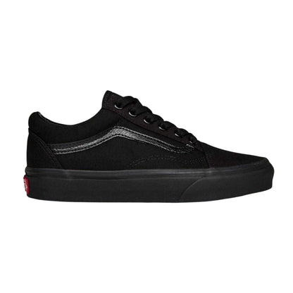 Triple Black - Front - Vans Womens-Ladies Old Skool Suede Platform Shoes