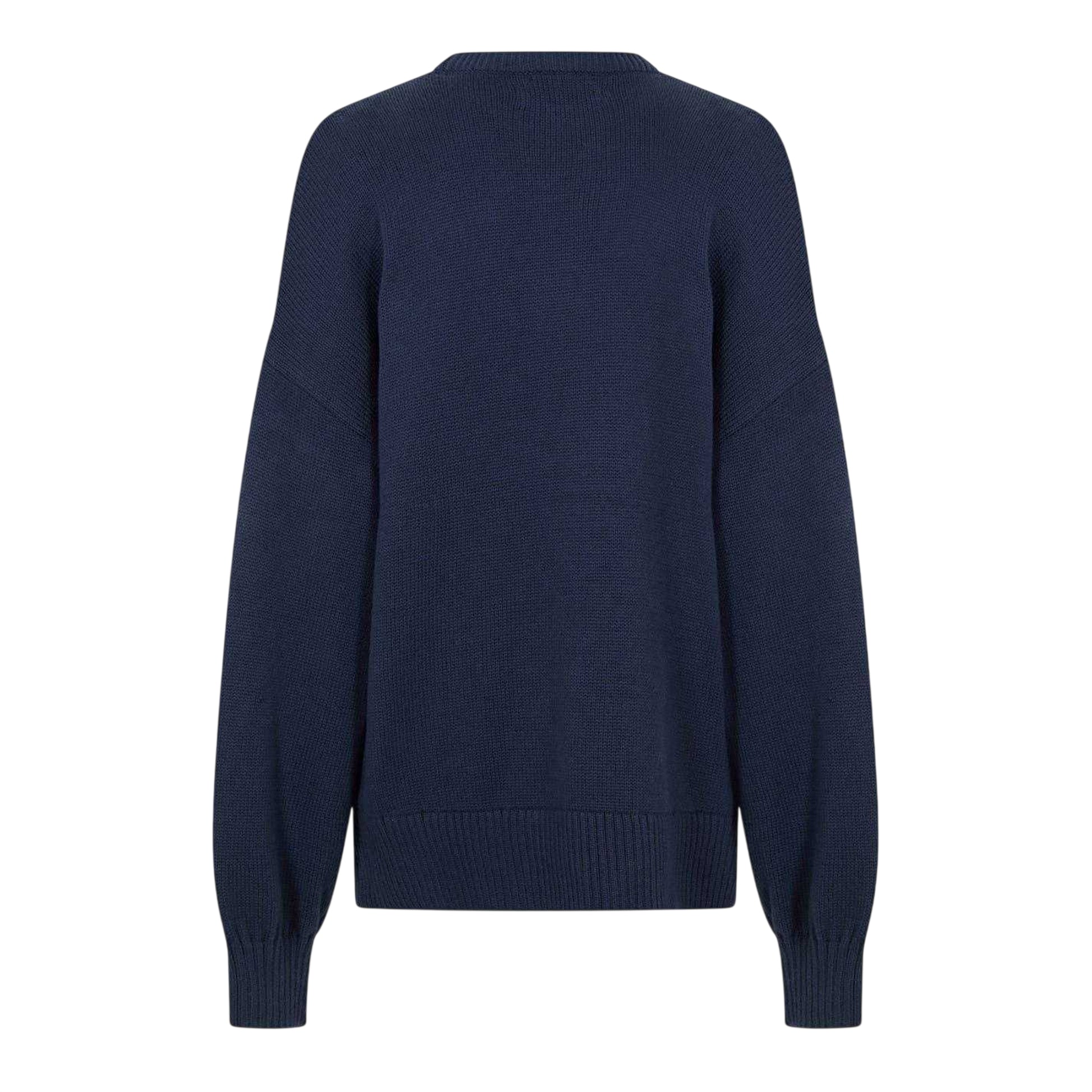 Navy - Back - Jack Wills Womens-Ladies Drop Shoulder Regular Sweater Top