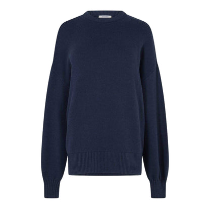 Navy - Front - Jack Wills Womens-Ladies Drop Shoulder Regular Sweater Top
