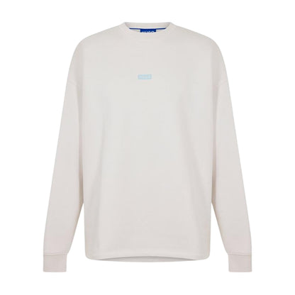 White - Front - Hugo Mens Naviu Back Print Sweatshirt