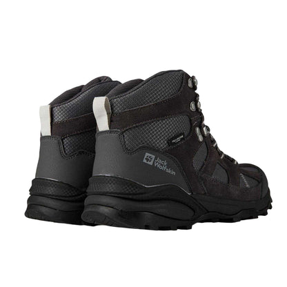 Black - Back - Jack Wolfskin Mens Leather Hiking Boots