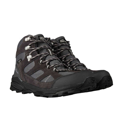 Black - Side - Jack Wolfskin Mens Leather Hiking Boots