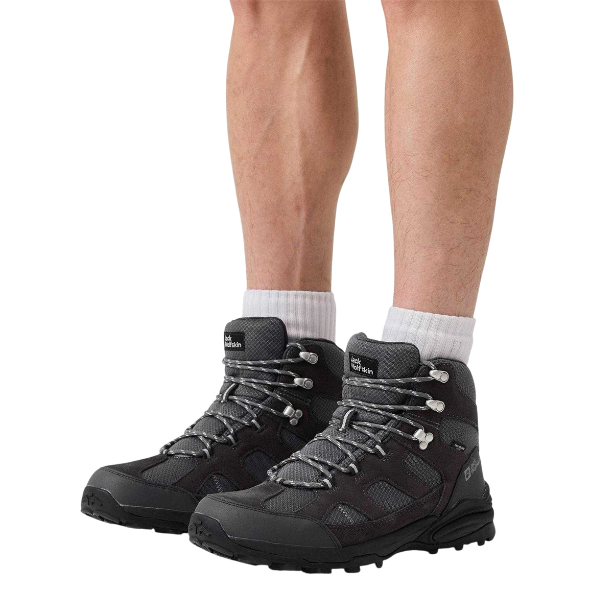 Black - Lifestyle - Jack Wolfskin Mens Leather Hiking Boots