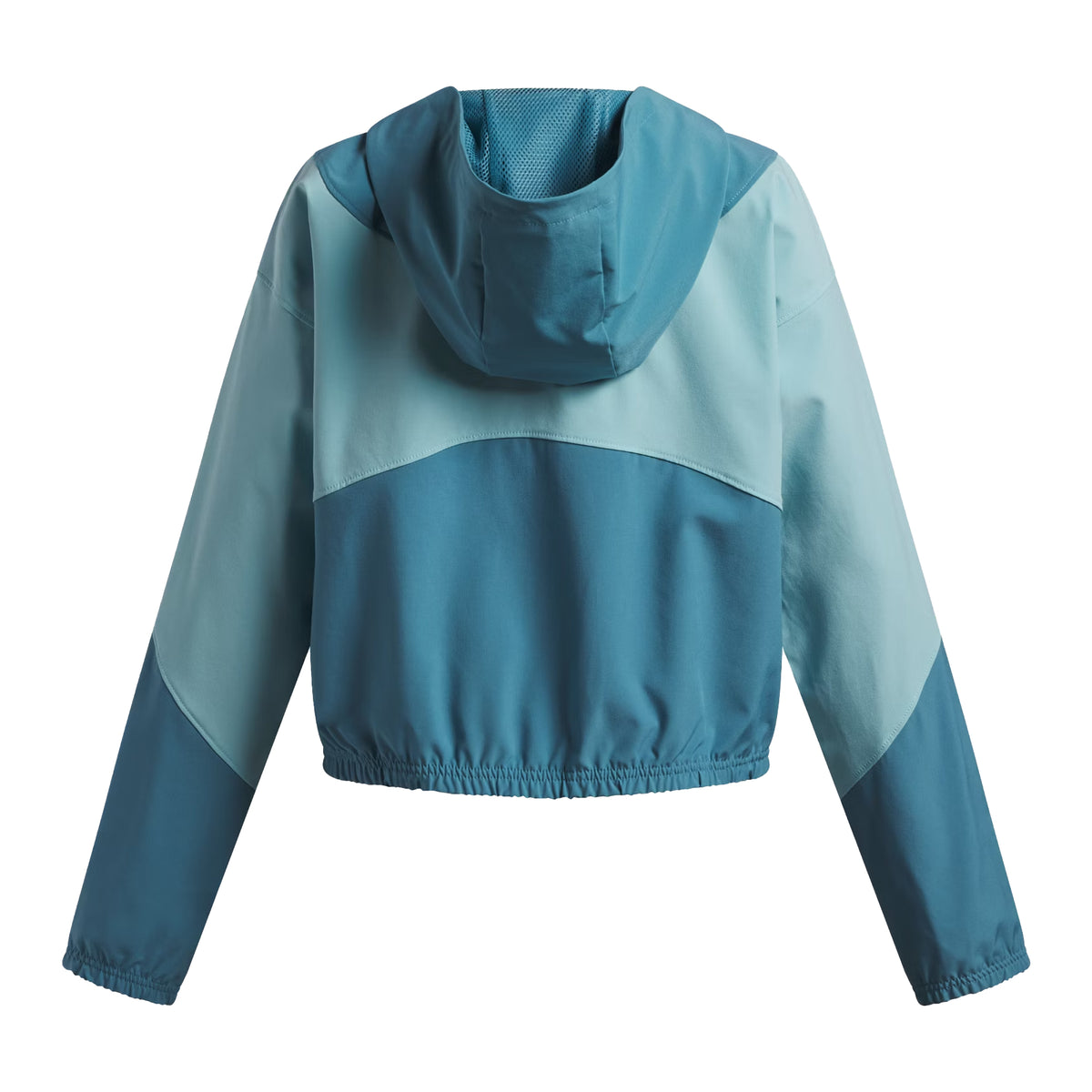 Blue-White - Back - Under Armour Girls Rival Woven Windbreaker