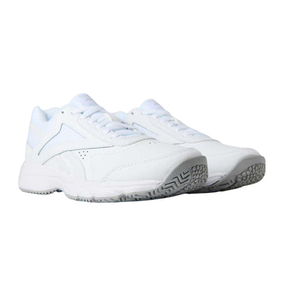White - Lifestyle - Reebok Womens-Ladies 4.0 Leather Cushioned Trainers