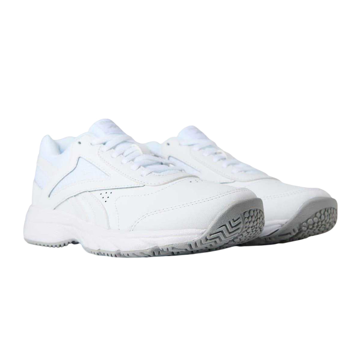 White - Lifestyle - Reebok Womens-Ladies 4.0 Leather Cushioned Trainers