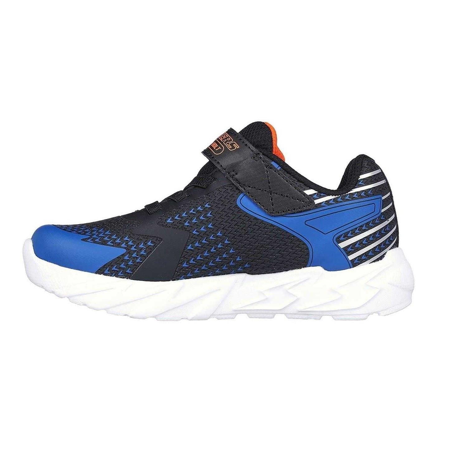Black Blue - Back - Skechers Childrens-Kids S Lights Flex-Glow Bolt Trainers