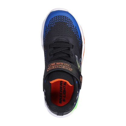 Black Blue - Side - Skechers Childrens-Kids S Lights Flex-Glow Bolt Trainers