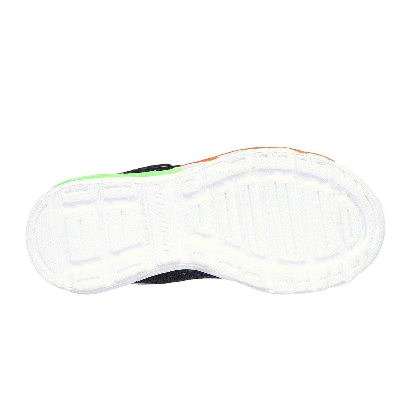 Black Blue - Lifestyle - Skechers Childrens-Kids S Lights Flex-Glow Bolt Trainers