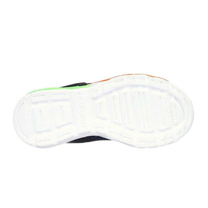 Black Blue - Lifestyle - Skechers Childrens-Kids S Lights Flex-Glow Bolt Trainers