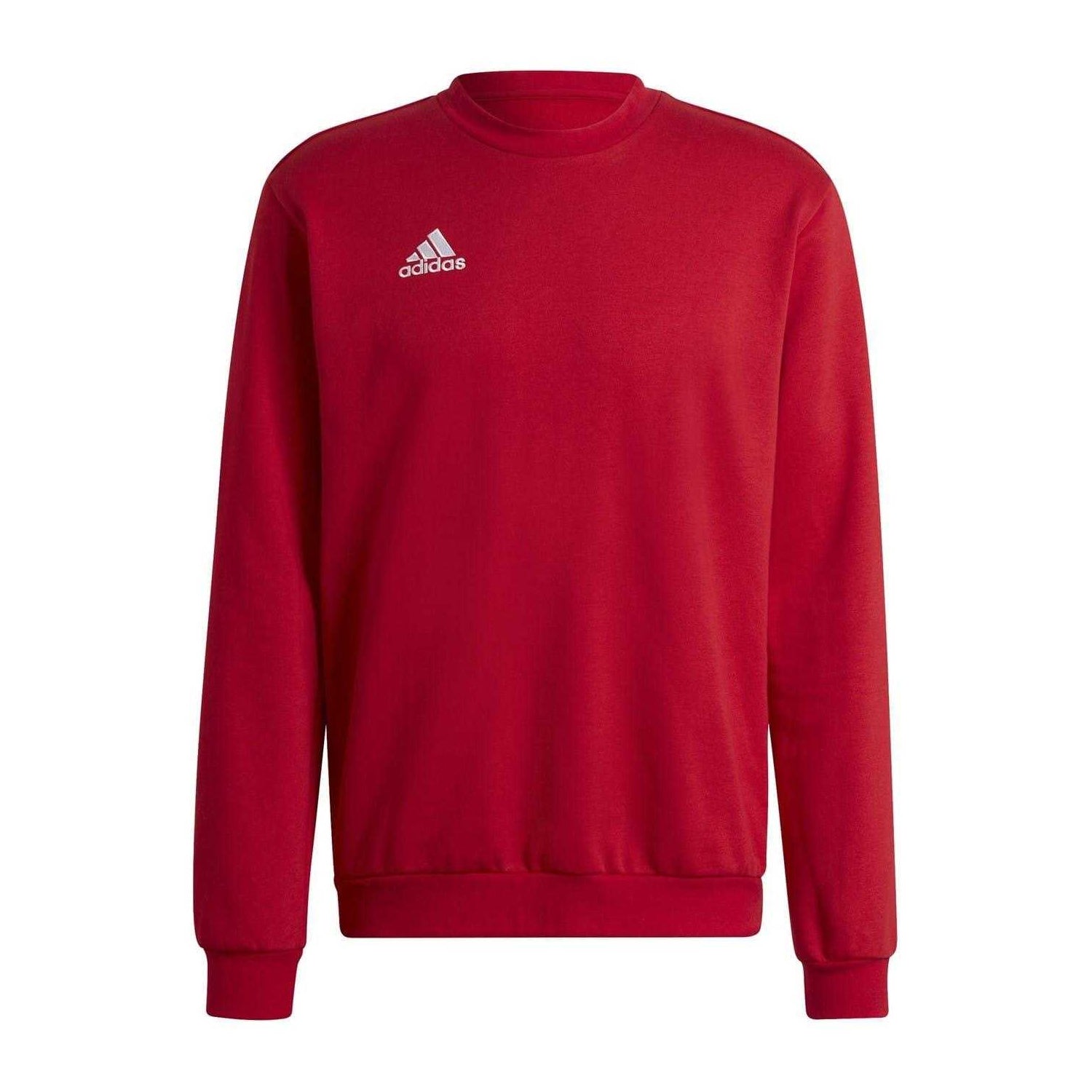 Team Power Red - Front - Adidas Mens Entrada 22 Ribbed Collar Sweatshirt