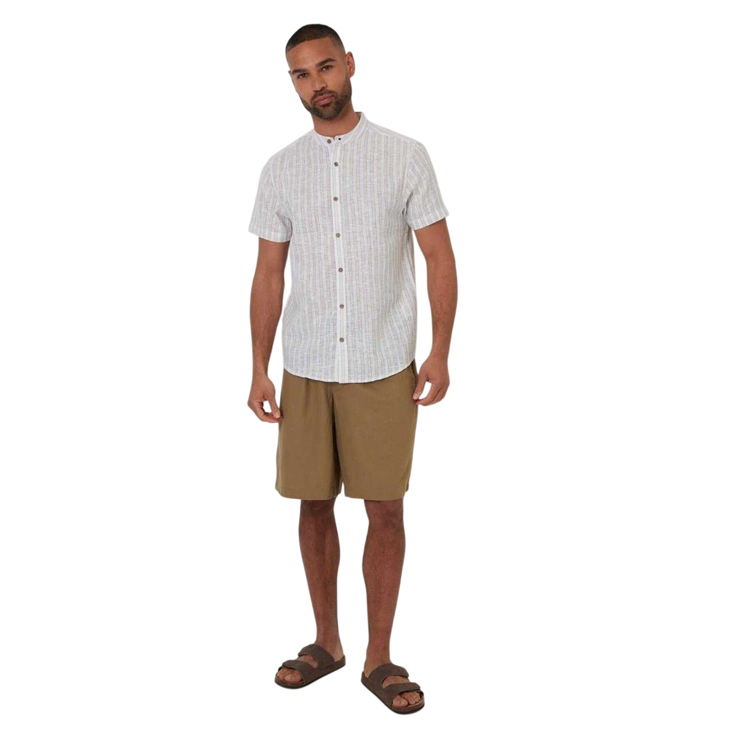 Natural - Side - Threadbare Mens Papa Shirt