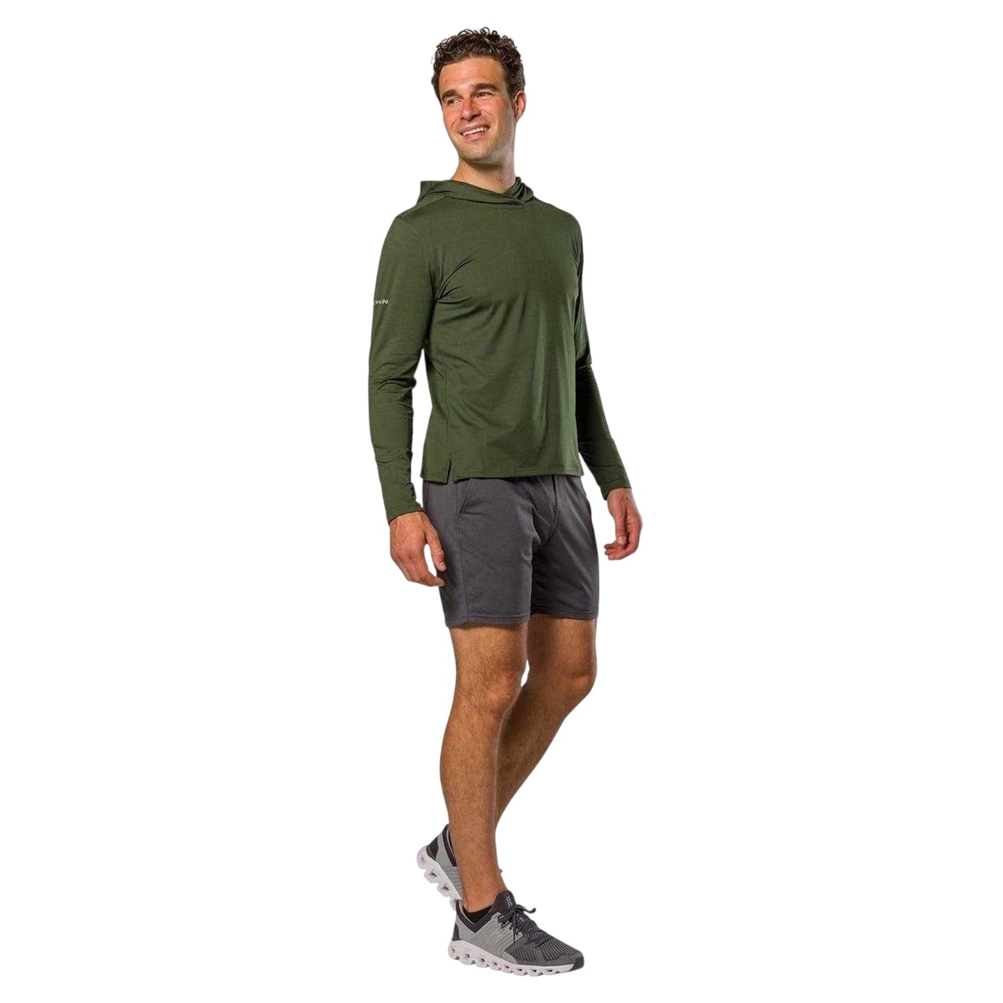 Forest Green - Side - Nathan Mens 365 Regular Hoodie