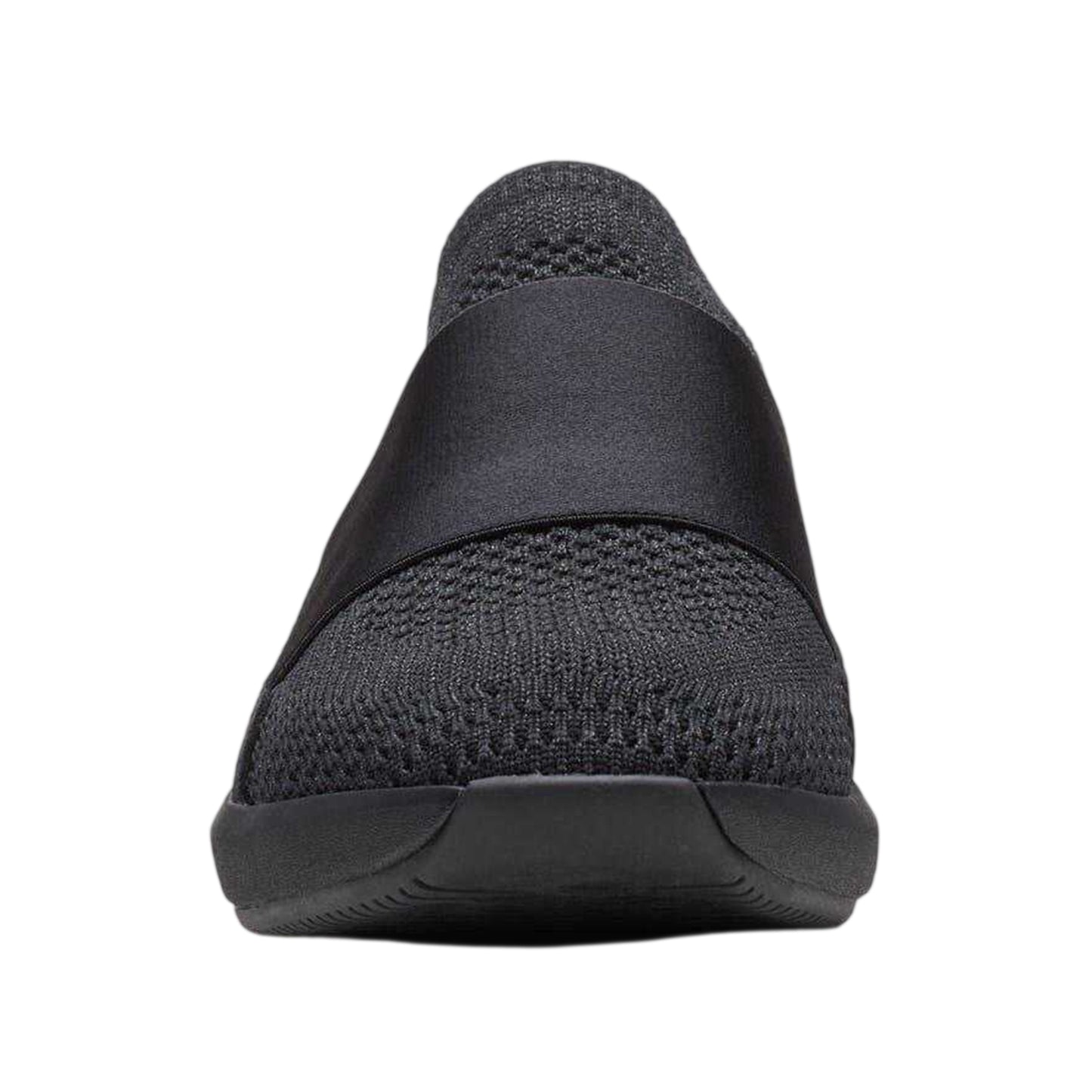 Black - Side - Clarks Womens-Ladies Un Rio Knitted Trainers